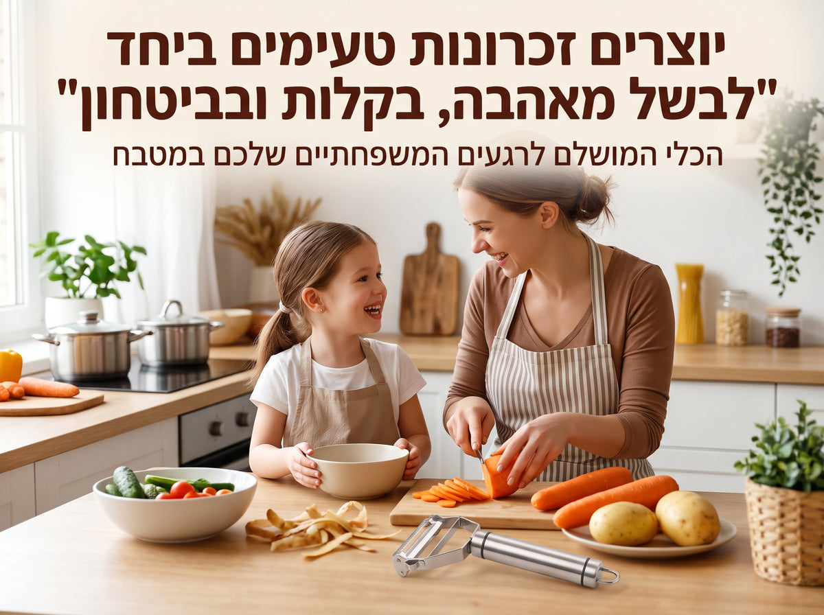 קולפן נירוסטה 2 ב־1 לקילוף ולרצועות ז׳וליין