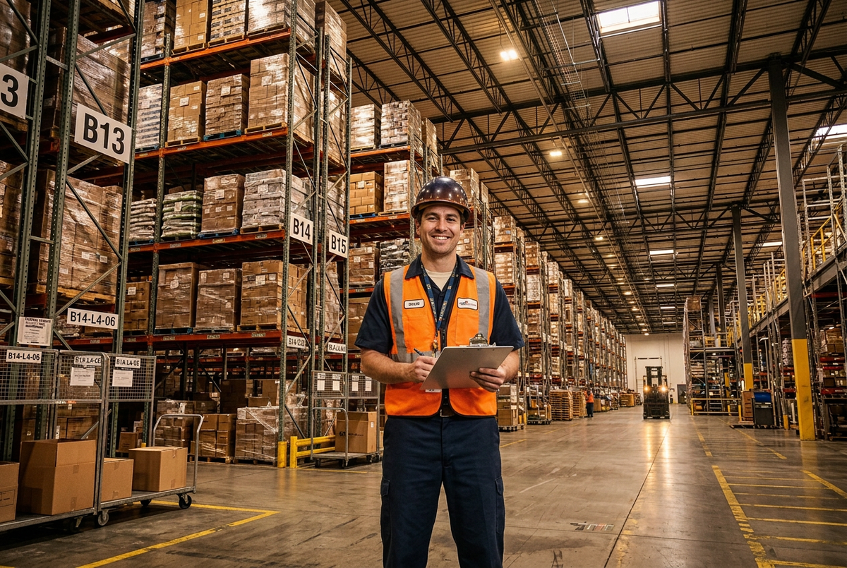 Friendly Warehouse Worker